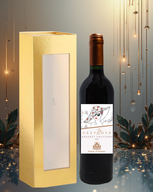 House of Henkel Gretchen Lifestyle Cabernet Sauvignon & Gold Single Gift Box